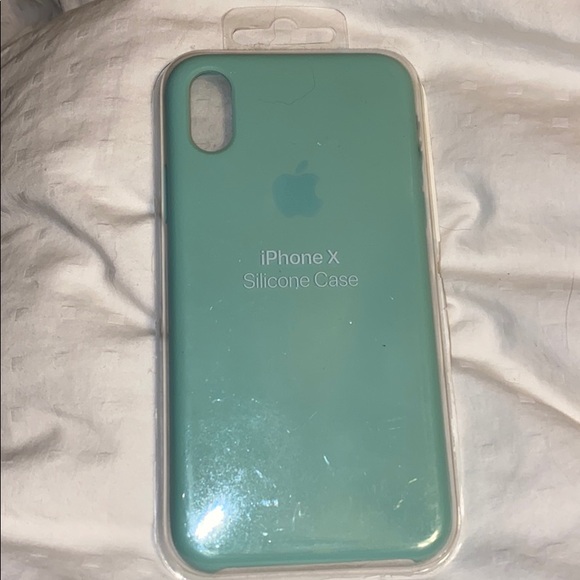 iPhone X Silicone Case (Marine Green) - Picture 1 of 2